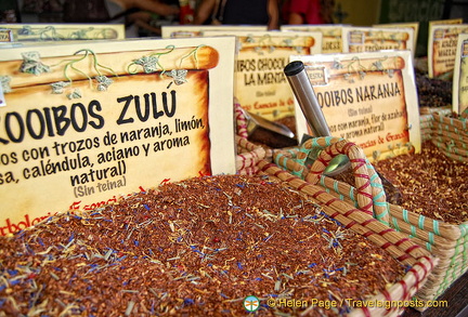 Herbal teas at the Herbolario Esencias de Granada