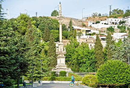 Column of the Triumph of the Inmaculate Virgin at the Royal Hospital of Granada