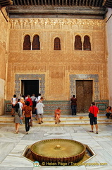 Façade of Comares: The right door led to the family and servants quarters.