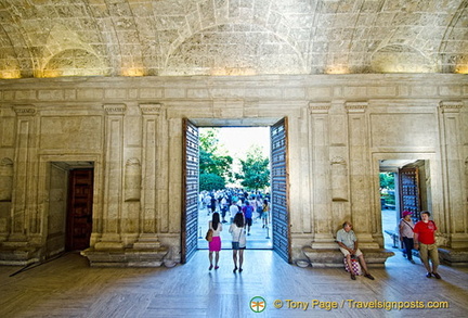 Interior of Palace of Charles V