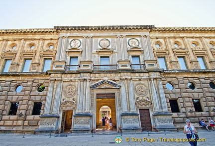 Main gate of the Palace of Charles V