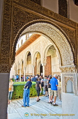 View into the Patio de Arrayanes