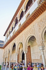 Arcades surrounding the Patio de Arrayanes