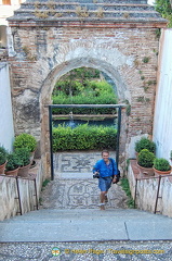 High Gardens: Tony coming up the Stairway of the Lions