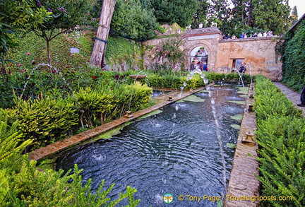 Generalife Palace: Patio de los Cipreses or Courtyard of the Sultana