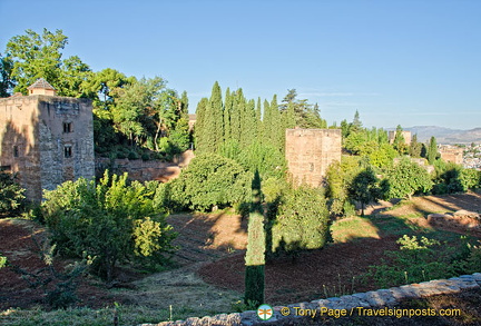 Some of the old structures of The Generalife