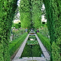 Generalife Lower Gardens - One of the many beautiful water features of the Generalife