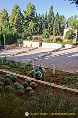 Work being done in this section of the Generalife