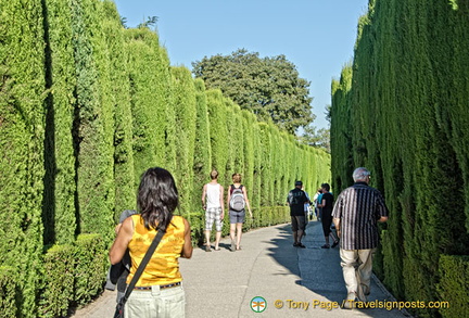 Me, making my way out of the Generalife