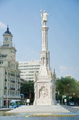 Statue of Columbus in the Plaza de Colon