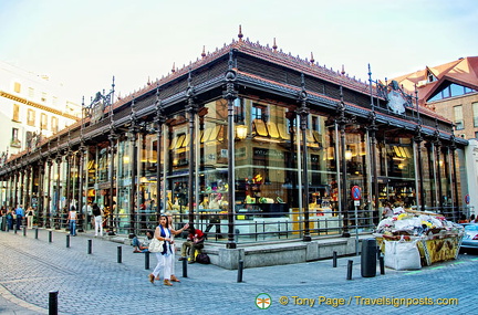 This Madrid market is on Plaza San Miguel