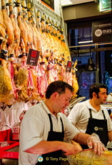 A serious jamon shop