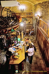 View of the main bar of the Mesón Rincón