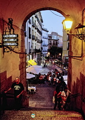 The Arco de Cuchilleros at Plaza Mayor