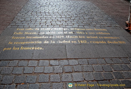 The words tell of the history of this street.