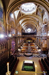 Looking down into the Basilica aisle from the Niche