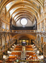 View down into the Basilica aisle taken from the Niche