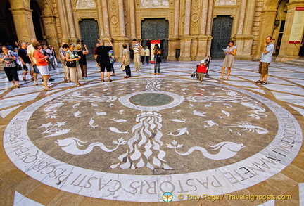 Inner courtyard of the Montserrat Monastery 