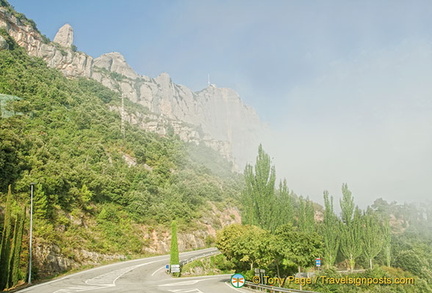 Montserrat in the clouds