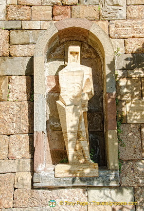 A modern sculpture of Our Lady - I'm not sure about this.