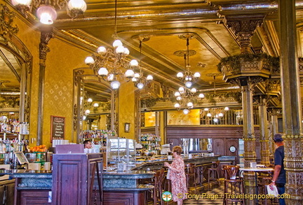 View of the Bar at Cafe Iruña 