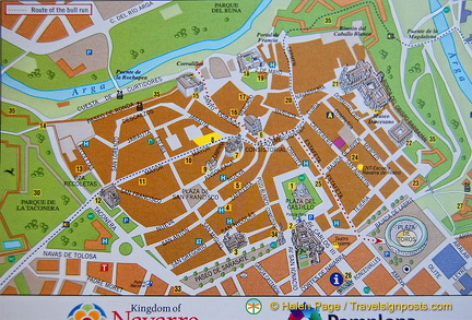 Map of Pamplona