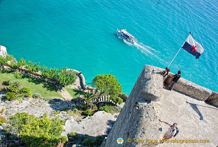 The Knights Templar flag still flying at Peñíscola Castle