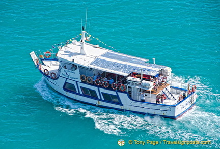 One of things you can do in Peñíscola is to go on a harbour cruise