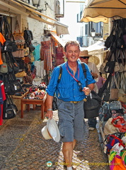 Tony making his way up to Peñíscola Castle