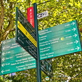 San Sebastian tourist attractions signpost