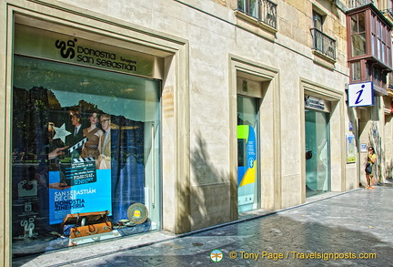 Me checking out the San Sebastian Tourist Office