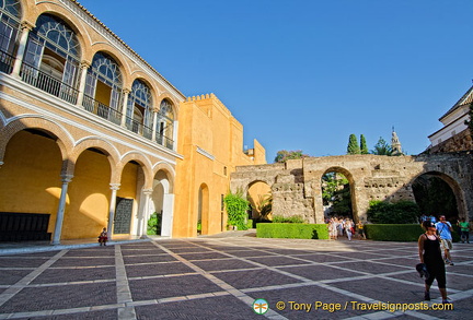 Patio de la Montería where the court met before hunting expeditions