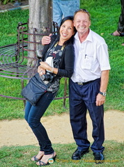 Paolo, our marvellous coach driver, always has a smile on his face.