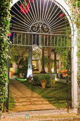 Beautiful cast-iron gate of the Hacienda