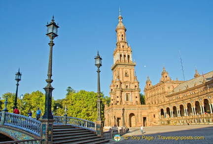 Street lamps and the tower