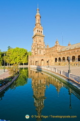 A beautiful water reflection of the tower