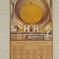 Poster showing the Year 2000 bullfight schedule