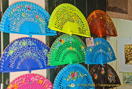 Colourful Spanish fans