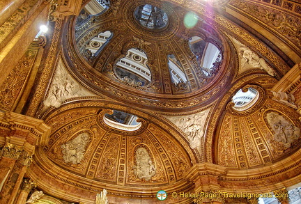 Holy Chapel: The vault is pieced to allow the Velazquez cupola painting to be seen