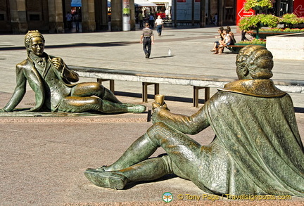 One of the two Goya-style subjects that's part of the Goya Monument 