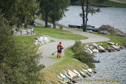 Lake walk, St Moritz