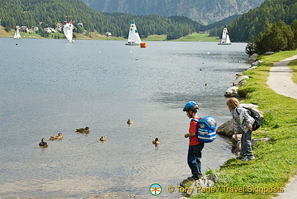 Lake walk, St Moritz