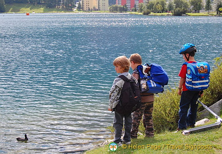 Lake walk, St Moritz