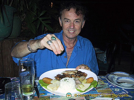 We like dining out in the local restaurants, even if they are scarcely aimed at the locals!
Moorea, Tahiti