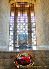 Symbolic sarcophagus of Atatürk's tomb inside the Hall of Honour