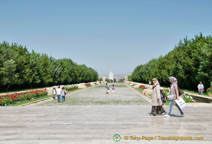 The 262 m Road of Lions is lined by 12 pairs of lions