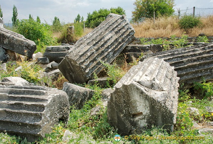 Fluted columns from the Temple of Aphrodite