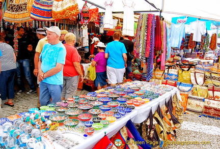 Market stalls