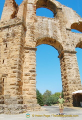 Roman aqueduct in Aspendos