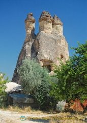 Mushroom shape fairy chimneys